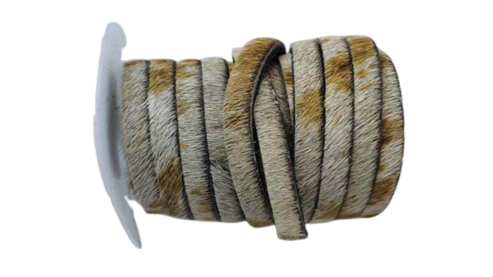 Hair-On Leather cords - 5MM - Cow Skin
