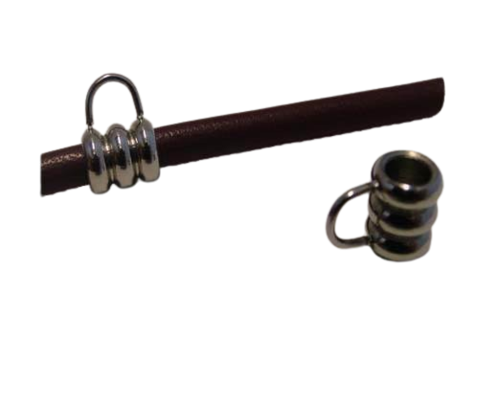 Stainless steel part for round leather: SSP-636 4mm (Steel)