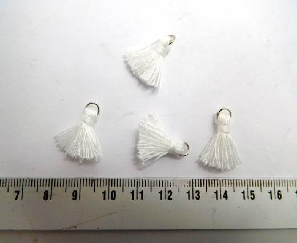Cotton Tassels - 1,5mm - White