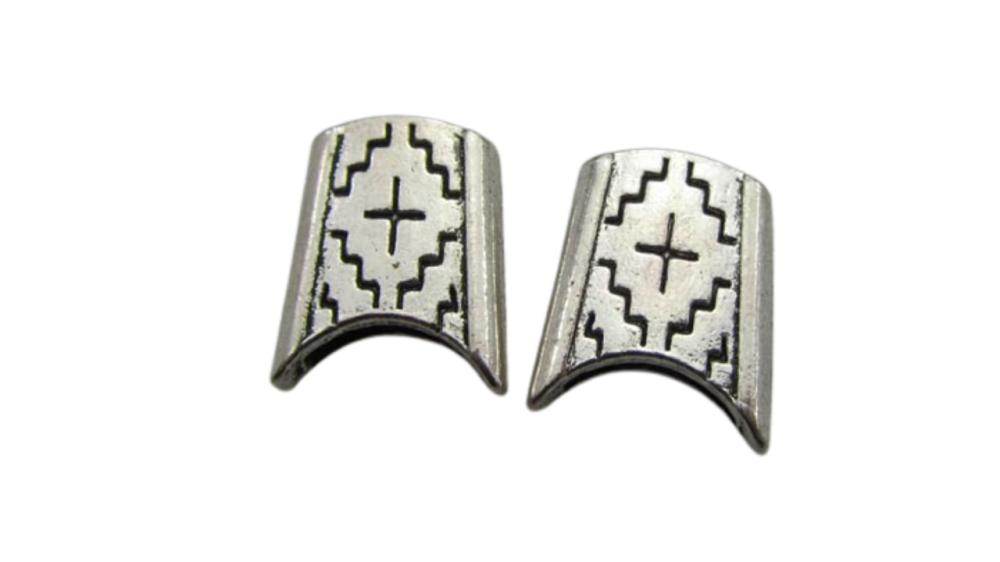 Zamak part of leather - ZAML-43-10x2mm