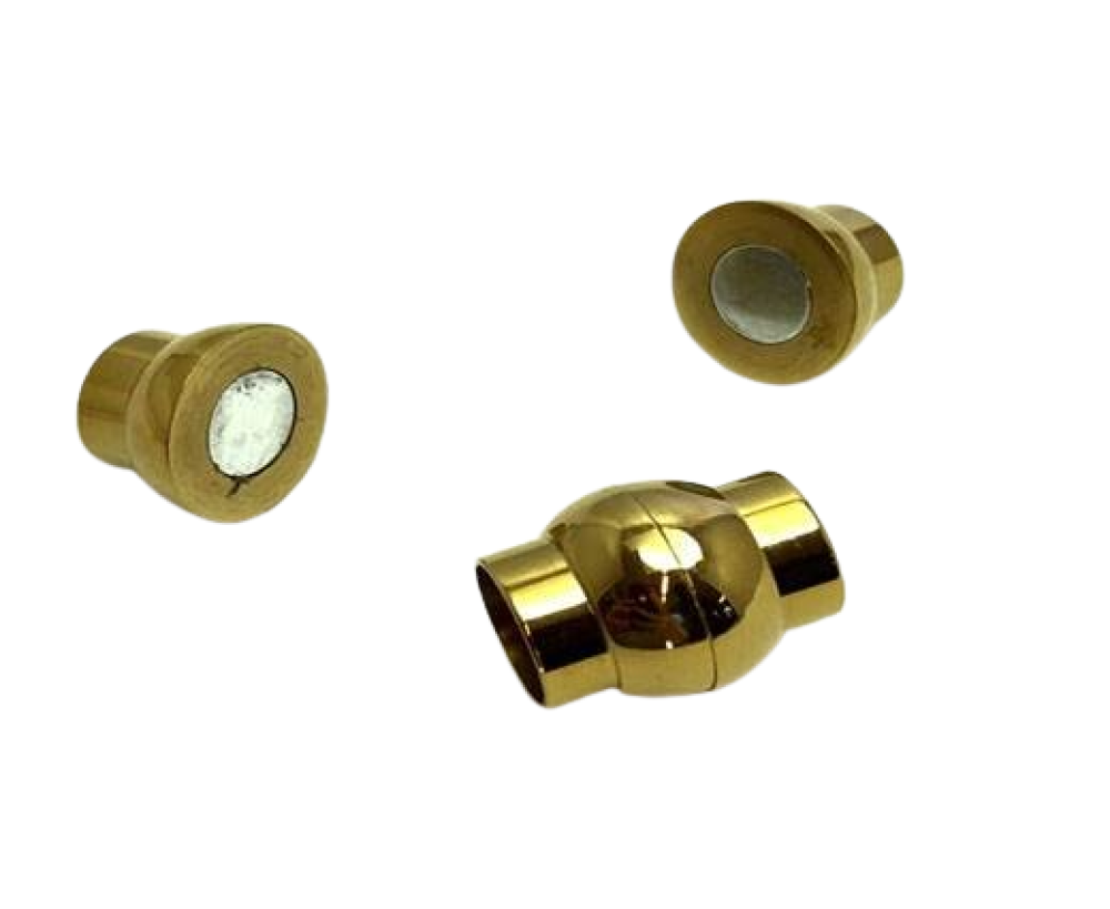 Stainless Steel Magnetic Clasp: MGST 19 10mm (Gold)