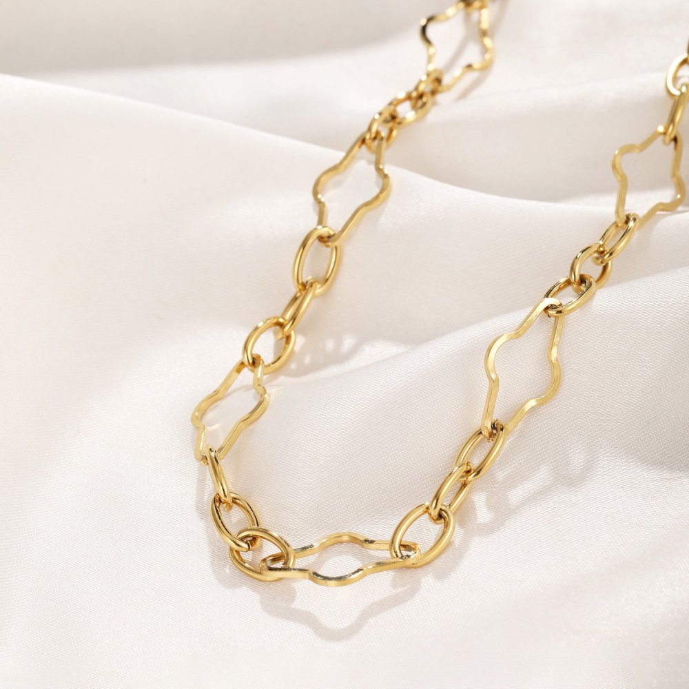 Gold Plated Stainless Steel Necklace - 508