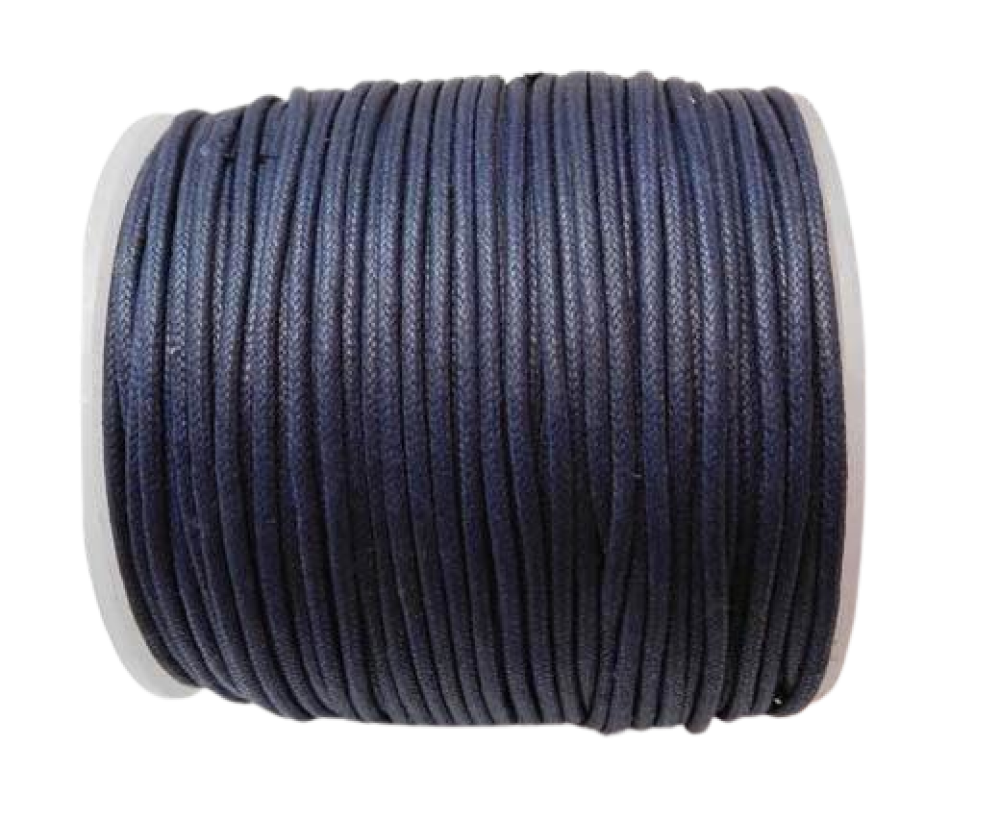 Wax Cotton Cords - 1,5mm - Navy Blue
