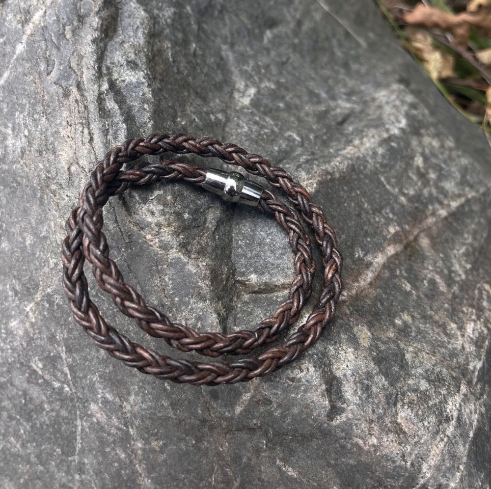 Hawaii Bolo Braided Leather Bracelet - Style 152