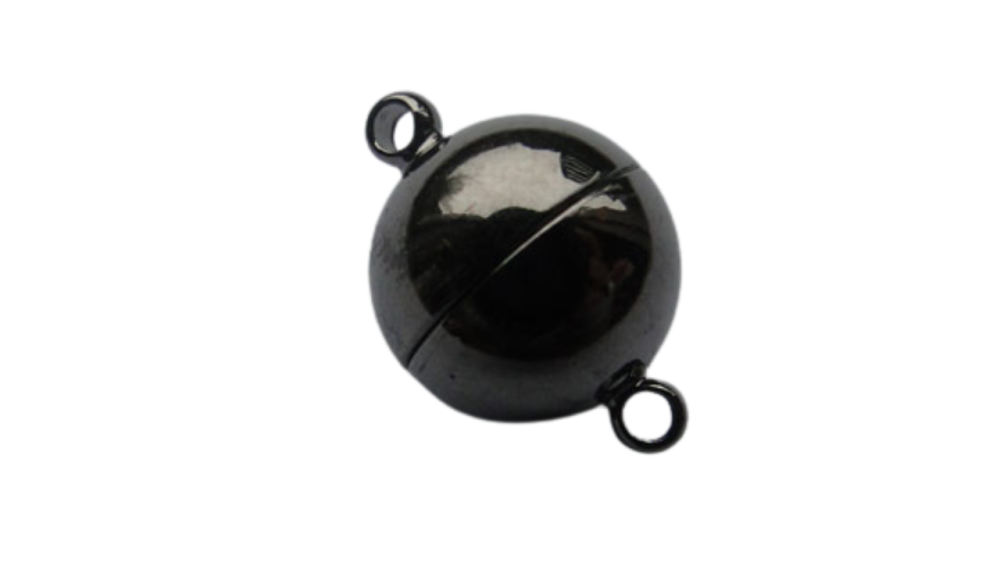 Brass Magnetic clasp Black - MG1-12mm-Black
