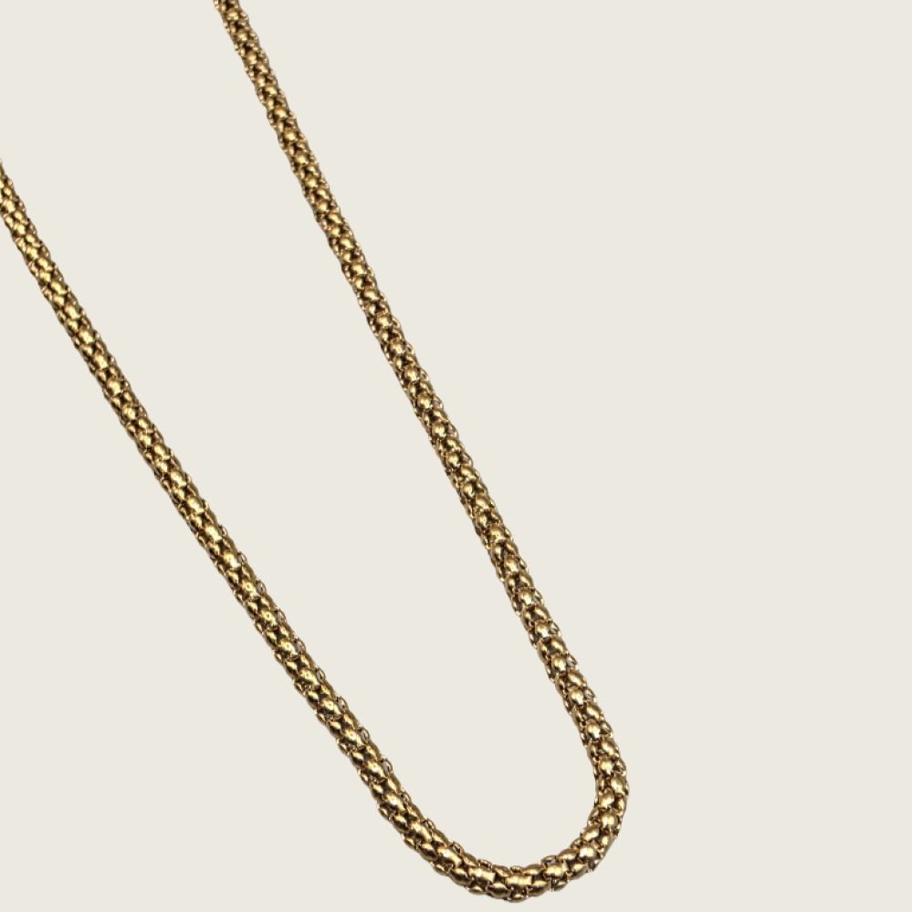 Popcorn Chain Necklace - Gold - 2mm - Item 905