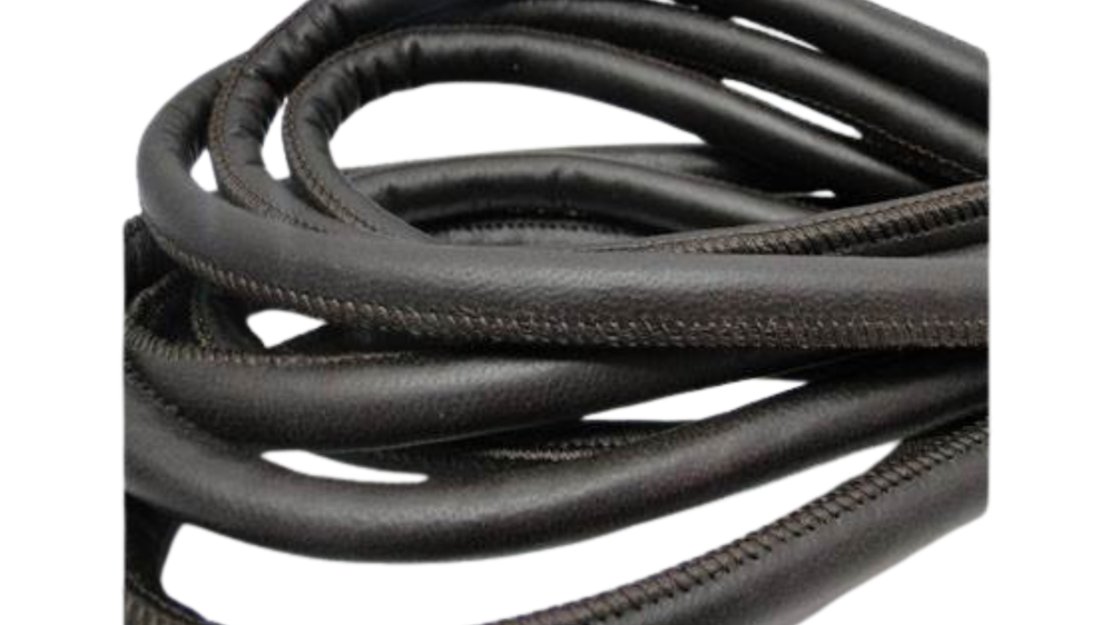 Real Nappa Leather Cords-Dark Grey-10mm