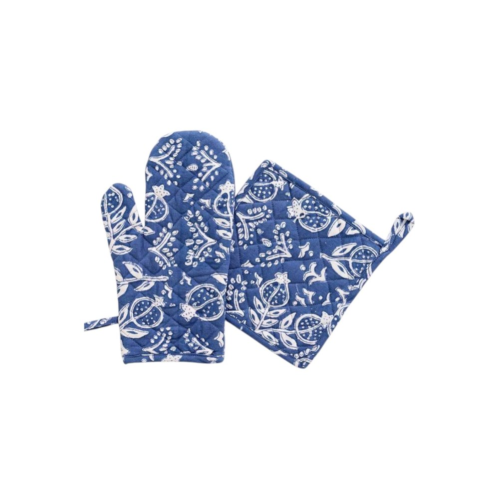 Blue Pomegranate Oven Mitt