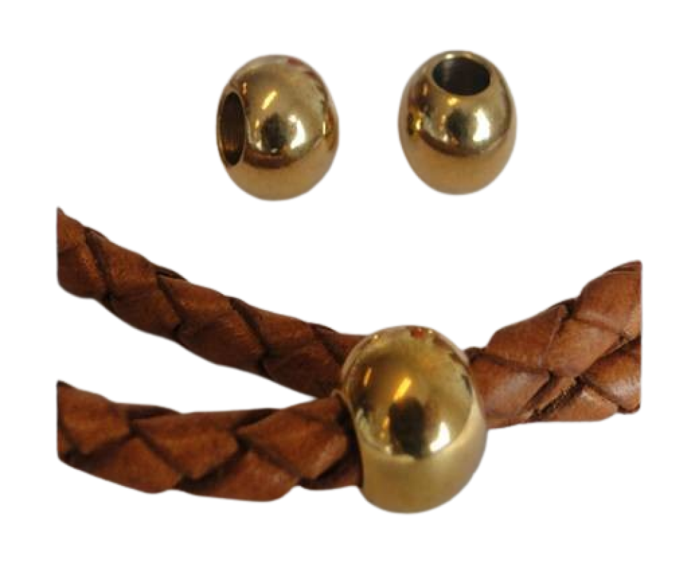 Stainless steel part for leather: SSP-35 5mm (GOLD)