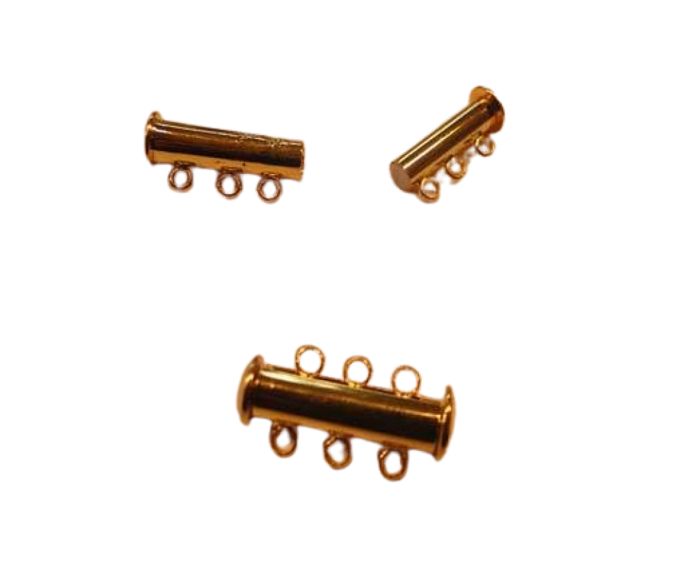 Stainless steel part of leather cords - MGL-160-20mm-gold