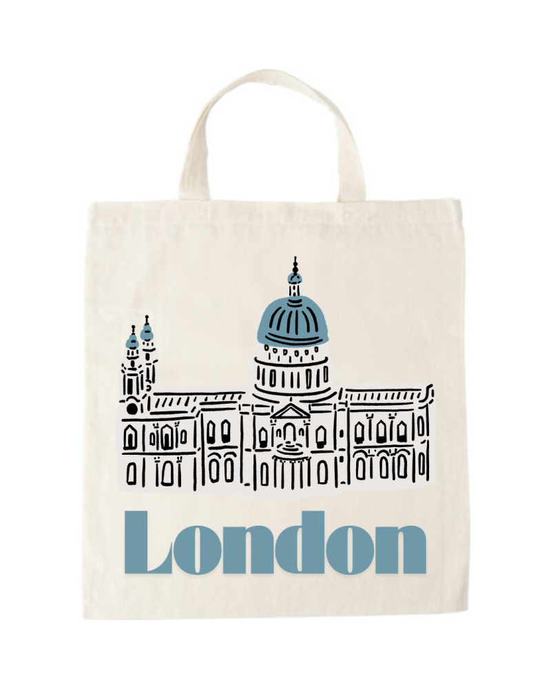 Cotton Tote Bag - London Style