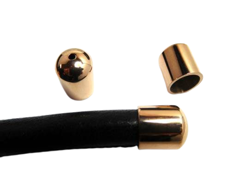 Stainless steel end cap: SSP 759 8mm (Rose Gold)