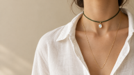How to Style Gemstone Chokers on Silk Cord
