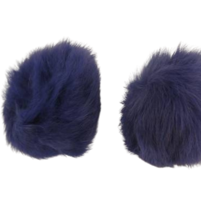 Rabbit Fur Pom Pom-Grey-8cms