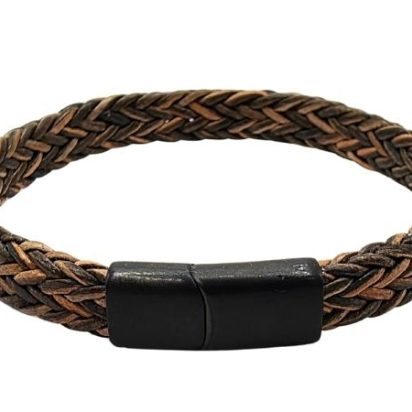 Spiral Braided Leather Bracelet - Style 335