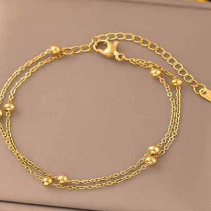 Gold plated stainless steel Bracelets - 22