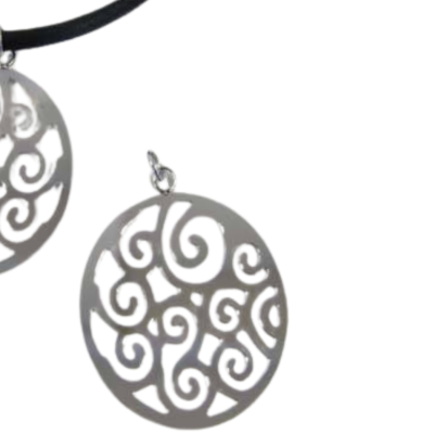 Stainless Steel Pendant: SSP-545 32mm (Steel)