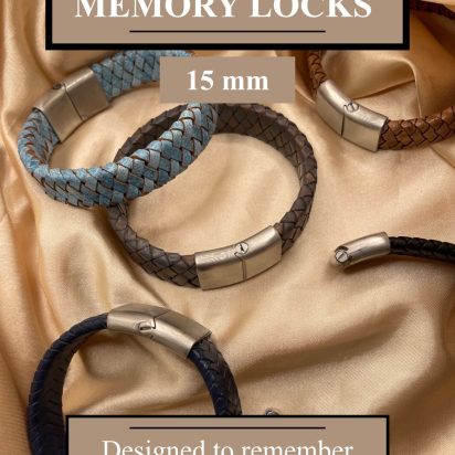 Stainless steel magnetic clasp for memory: MGST32 (memory clasp) 16*5mm (Steel Matt)