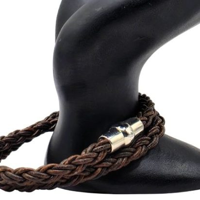 Hawaii Bolo Braided Leather Bracelet - Style 519