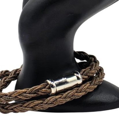 Hawaii Bolo Braided Leather Bracelet - Style 521