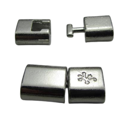 Zamak hook clasp: ZAML 11 11x6mm (Steel)