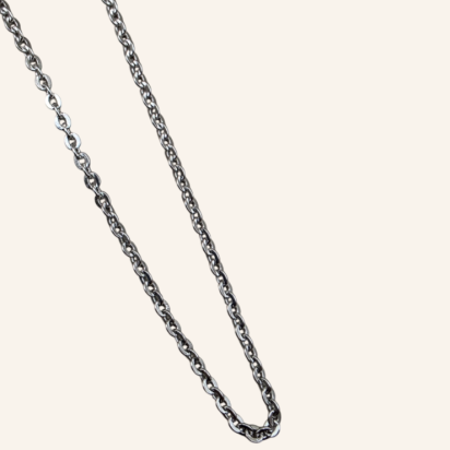 Cable Link Chain Necklace - Silver - 1mm - Item 992