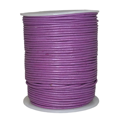 Round Leather Cord -1mm- Midnight purple