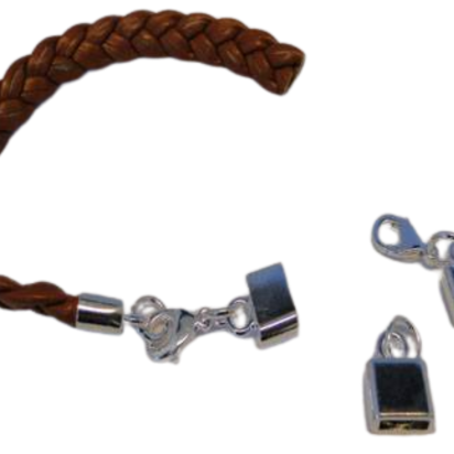 Zamak Lobster Claw Clasps: ZAML03 9x3mm (steel)