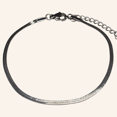 Herringbone Chain Bracelet - 2mm – Silver - Item 902