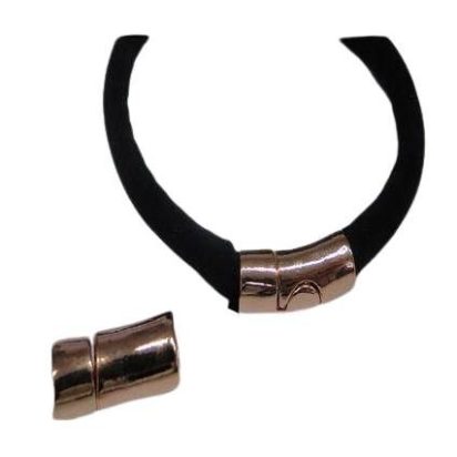 Zamak magnetic claps MGL-249-6mm Rose Gold