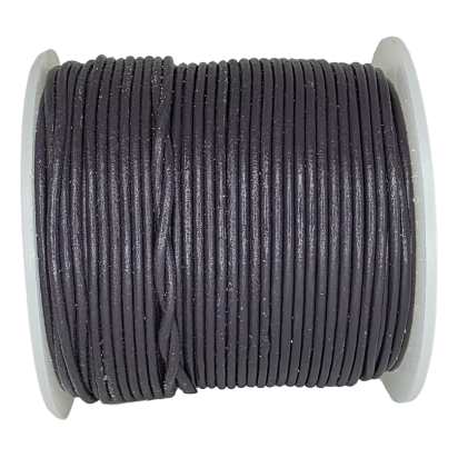 Round Leather Cord-1,5mm - Prune