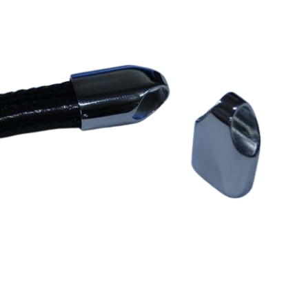 Stainless steel end cap: SSP49 9.5x4.5mm (Steel)