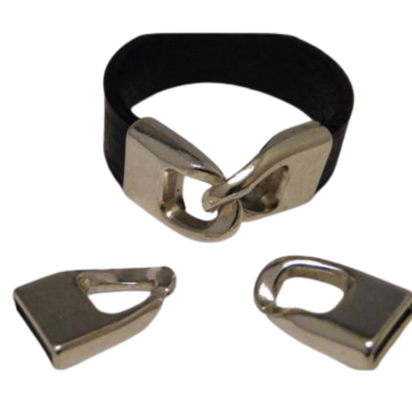 Zamak Clasps: ZAML64 14.5x3mm (Steel)