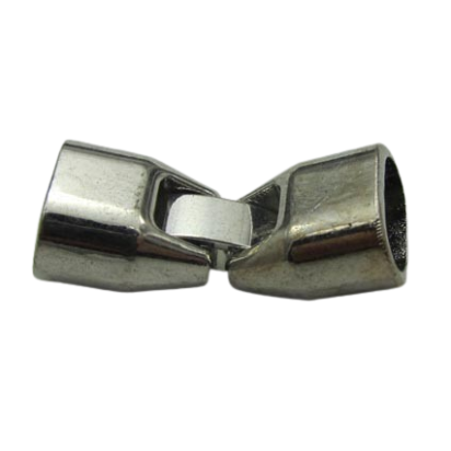 Zamak Snap Lock clasps: ZAML-26 10*6mm (Steel)