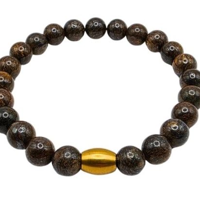 Matte Bronzite Gemstone Bracelet: Style-515 (8mm)