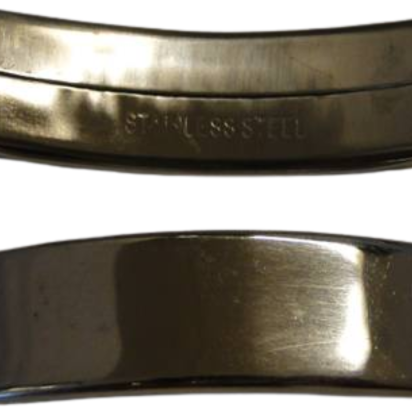 Stainless steel part for bracelet: SSP-190 10.5*2mm (Steel)