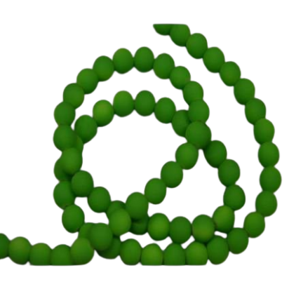 Round Glass beads 8mm - Neon Green