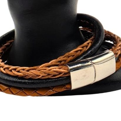 Combination Leather Bracelet - Style 234