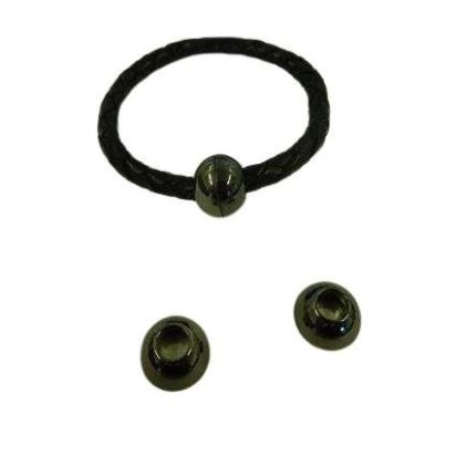 Zamak magnetic clasp: MGL 5 6mm (Black)