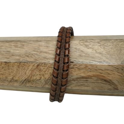 BRUGES BRAIDED STYLE - 11X6MM - DARK TAN