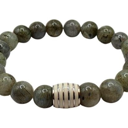 Labradonite Gemstone Bracelet: Style-544 (10mm)