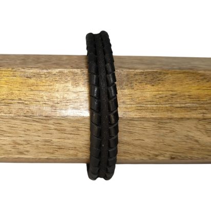 BRUGES BRAIDED STYLE - 11X6MM - BLACK
