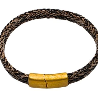 Spiral Braided Leather Bracelet - Style 332