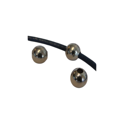 Stainless steel part for round leather: SSP-37 2mm (Steel)