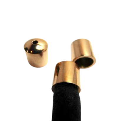 Stainless steel end cap: SSP 759 6mm (Rose Gold)