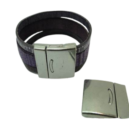 Zamak magnetic claps: MGL-339 20*3mm (Antique silver)