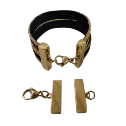 Stainless steel end caps: SSP 438 20,3x3mm (Gold)