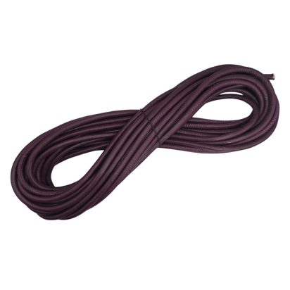 Real Round Nappa Leather Cord - Purple 5mm