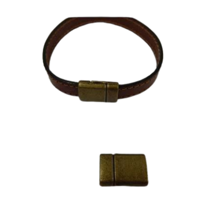 Zamak magnetic clasp: MGL-271 10*2.5mm (Antique Gold)