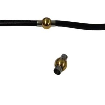 Zamak magnetic clasp: MGL 1 6mm (Gold with Steel)